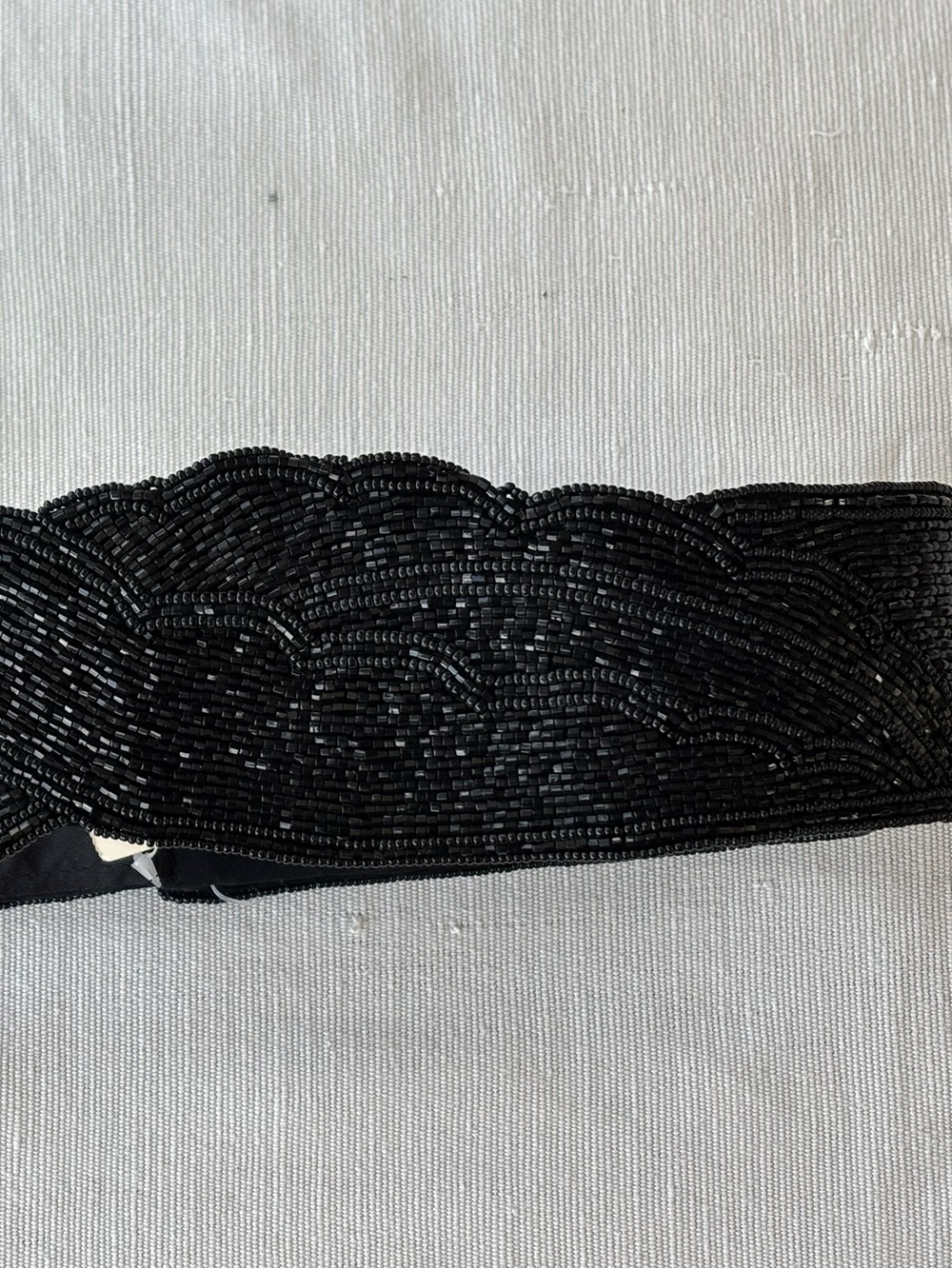 Black Beaded Women's Waist Belt - La Regale